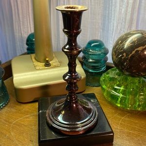 One England Weighted candle stick holder